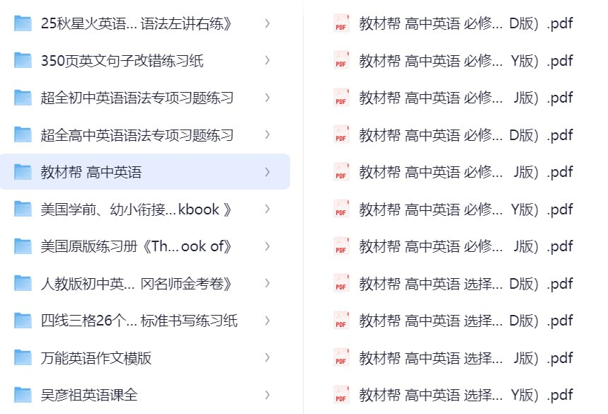 小初高英语资料
