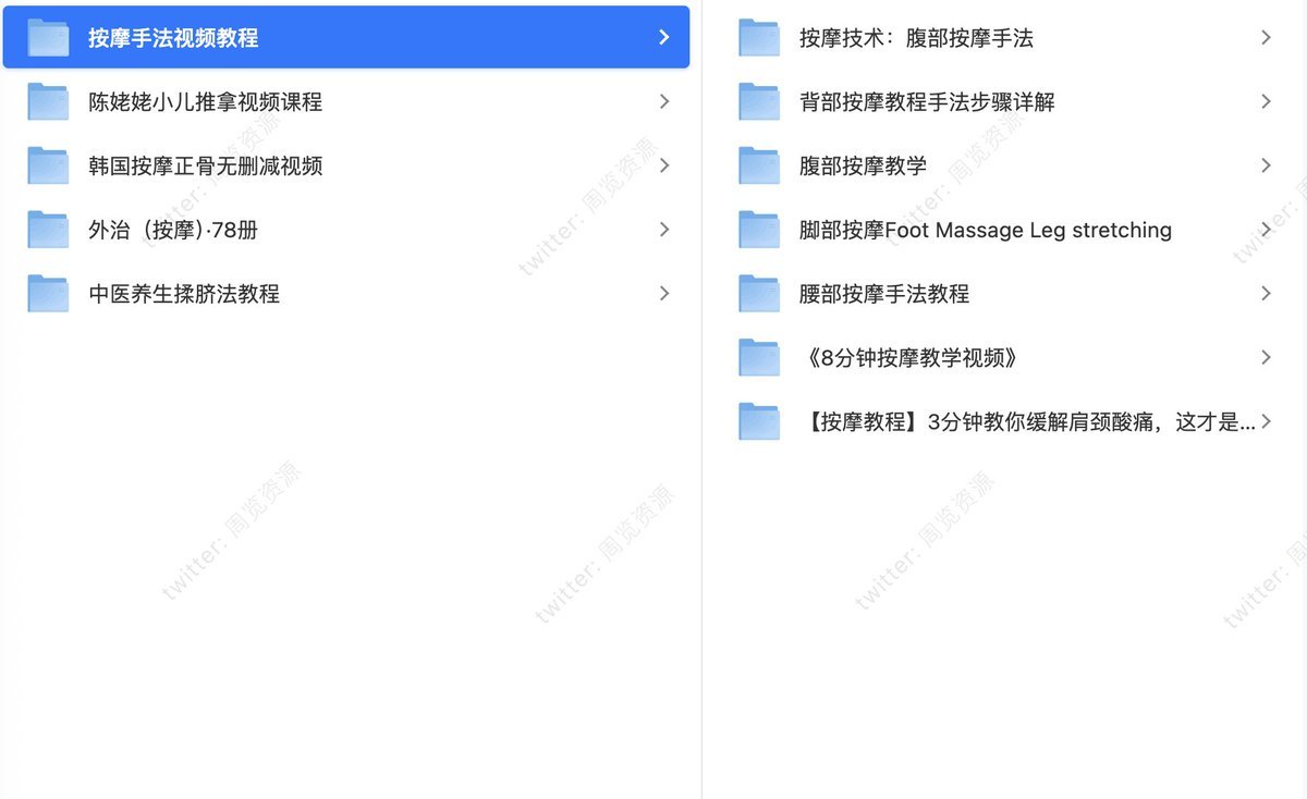 按摩学教程合集